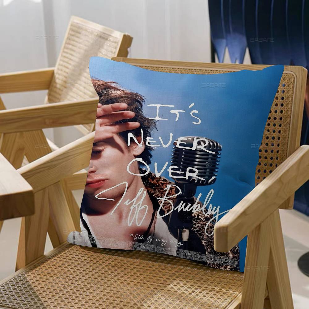 Singer J_Jeff B_Buckley Album Magazine Pillow Anime Pillow Sofa Bed Head Pillow Cover Cushion Cover 45X45 Cm Fashion