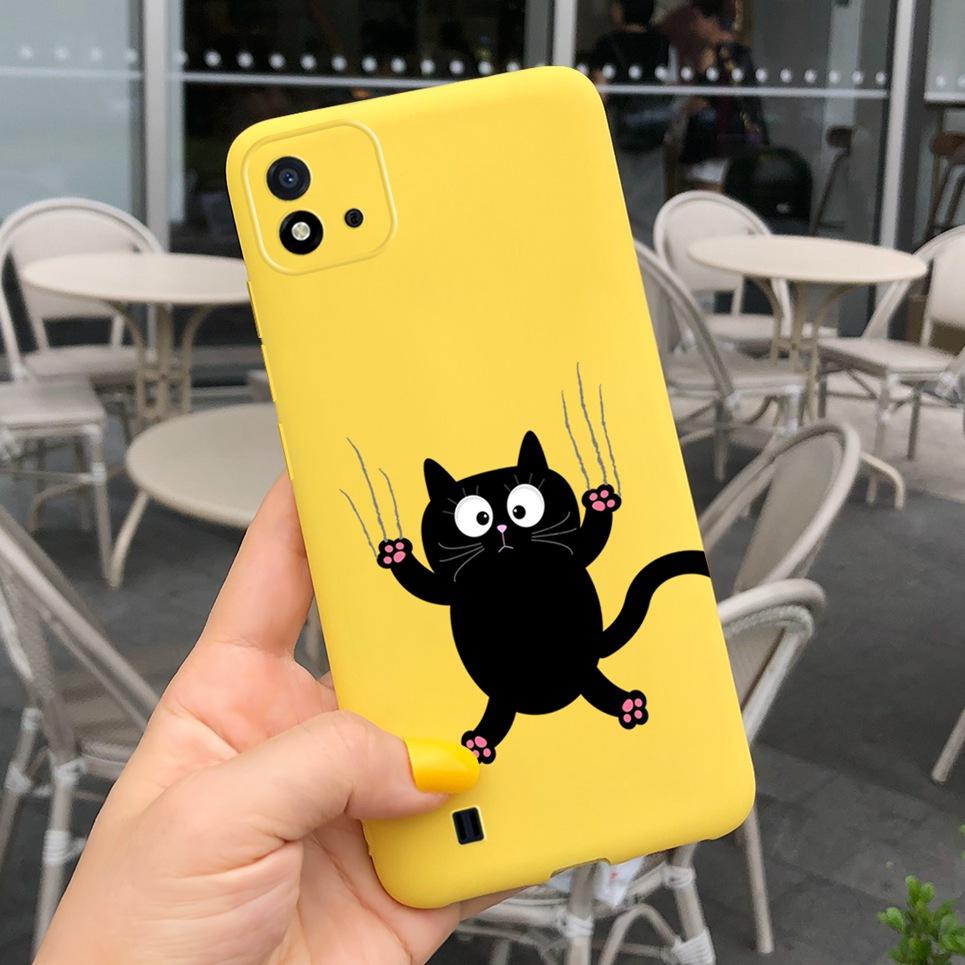Candy Phone Case For Realme C11 2021 Case 6.52" Cartoon Child Girl Back Cover Shell For Oppo Realme C11 C 11 RMX3231 Silicone