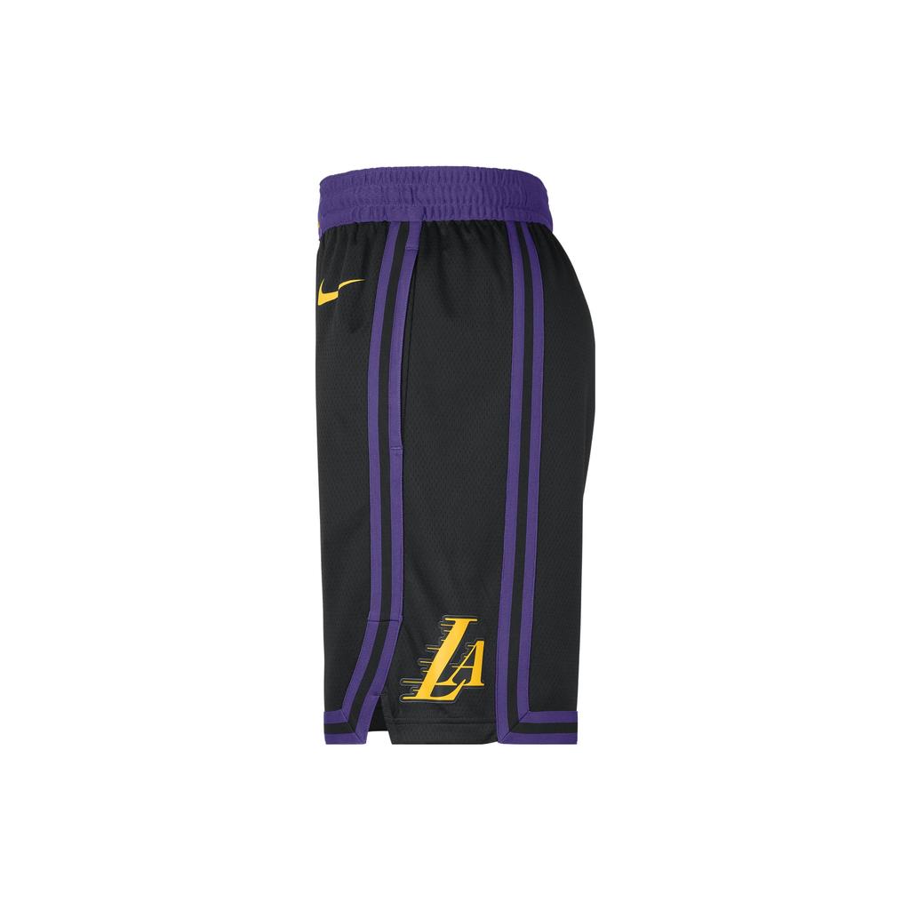 Nike Dri-FIT NBA Los Angeles Lakers Swingman City Edition Shorts 'Black Purple' Men's DX8706-010