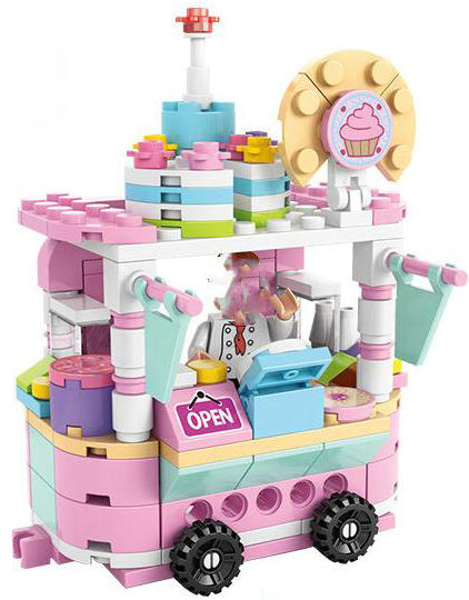 House Building Blocks Mini City Store Street View Snack Street Children'S Toys Boys And Girls Gifts Compatible With