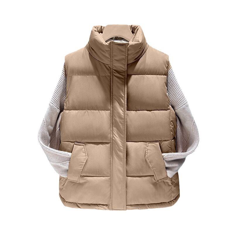 Herbst und Winter neue Weste Damen locker Stehkragen Daunen Baumwollweste Baumwollweste warme Weste Oberbekleidung