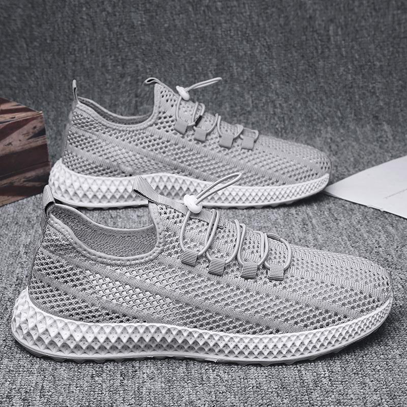 2024 Sommer neue Herren Bachwat-Schuhe schnelltrocknend große Netz hohle Schuhe fünffarbig atmungsaktiv Fliegenstrick Live-Übertragung Herrenschuhe