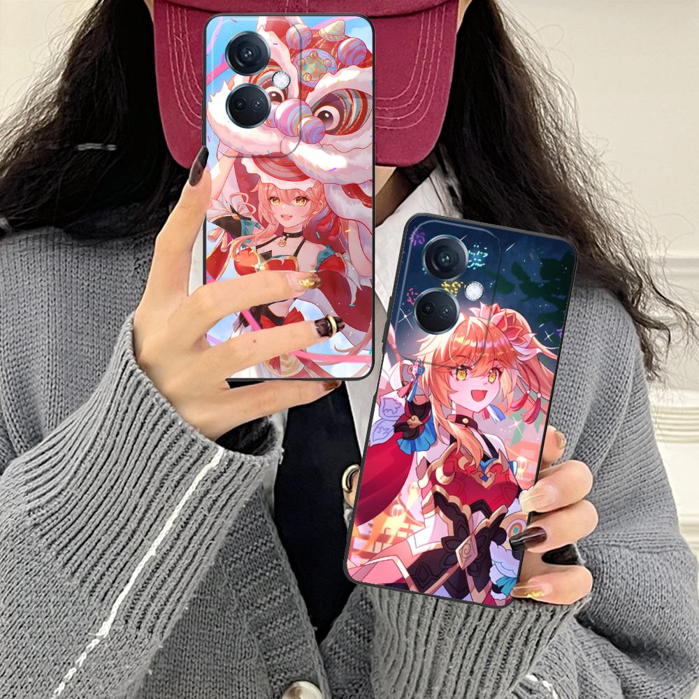 HSR Guinaifen Matte TPU Mobile Phone Case for OPPO Reno 14 13 12 11 10 9 8 7 6 5 F T Pro 5G Colorful Printing Cover