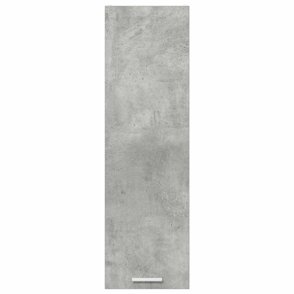 Hanging Cabinet with Door Concrete Grey 30 X 31 X 100 Cm Particleboard
