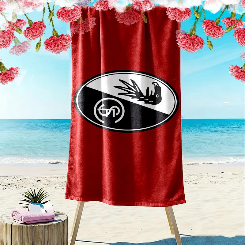 SC Freiburg Print Beach Towel, Large Soft Quick Dry Towel for Beach Camping Swimming