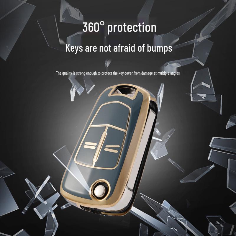 Opel Antara Insignia Klappschlüssel TPU Hülle Etui Schale Schnalle