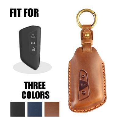 Husă din piele pentru cheie auto pentru VW Volkswagen Golf 8 MK8 ID.3 ID.4 Cupra Skoda Octavia A8 SEAT MK4 2020 2021 Formentor Tarraco