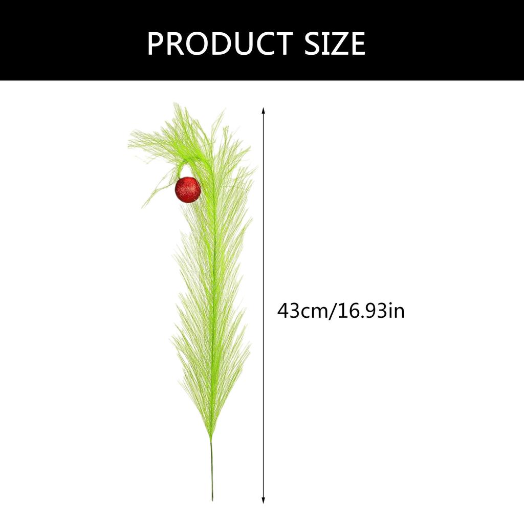 Lot de 3/8 Ornements de cime d'arbre Grinche fantaisistes Festival Grinche Toppers de branche d'arbre pour une décoration de Noël unique