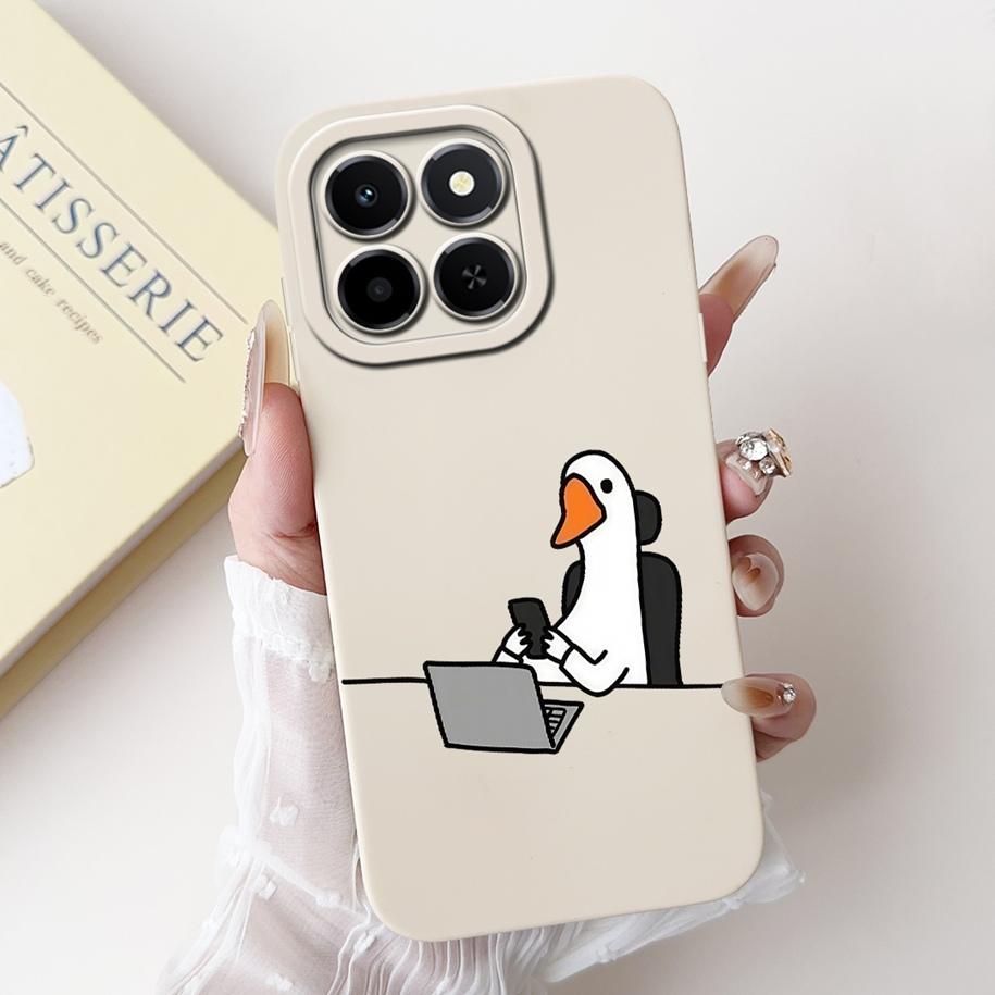 For Cover Honor X6c Phone Case Cute Cartoon Rabbit Love Heart Shockproof Funda For HonorX6c 4G NIC-LX1 NIC-LX2 NIC-LX3 X 6c Capa