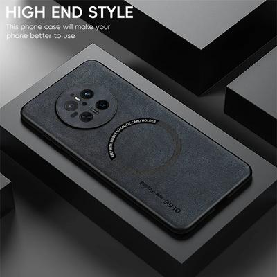 For Huawei Mate 70 70 Pro 70 ProPlus Fine Hole Sheepskin Magnetic TPU Soft Edge Anti-Drop Anti Fingerprint Phone Case
