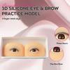 Beauty Tool One Pair Silicone Eye Module Practice Mannequin With Eyes for Lash Mannequin Eyelash Extension Training