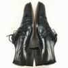 70s 1977? Vintage FLORSHEIM Plain Toe Business Shoes Black Size 10D 27.5-28.0 Men's(USED)