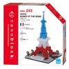 Kawada nanoblock Paris Banks of the Tricolor x 8 x 8 Ages 12 and Interior Seine, Version, 13.4 cm, Up, Hobby, NBH_243