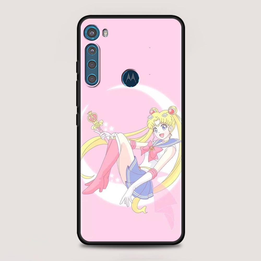 Anime Girl Magic Girl For MOTOROLA One Fusion Case for Moto G10 G9 G8 Plus Play Power One G20 G30 G40 G50 G60 Edge20 Phone Shell