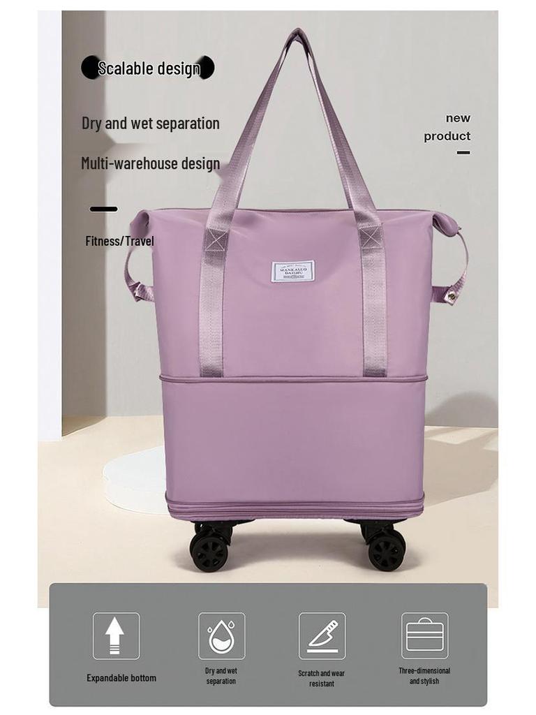 Extra Large Travel Bag with Trolley Sleeve – Oxford Cloth Maternity & Business Bag for Short Trips