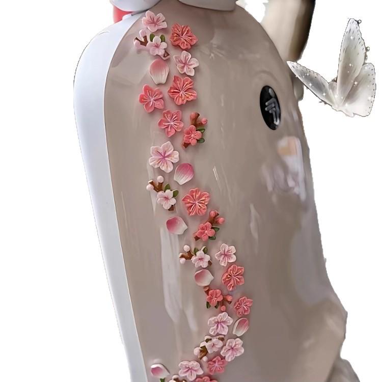 Süßer 3D-Blumenaufkleber für Elektrofahrzeuge & Motorraddekoration - Passt für Ninebot, Aima, Yadea
