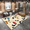Cute cartoon animal Pattern Square Carpet,Area Rug,Carpet Rug for Living Room Bedroom Sofa Playroom Decor,Non-slip Floor Mat,Holiday Birthday Gifts