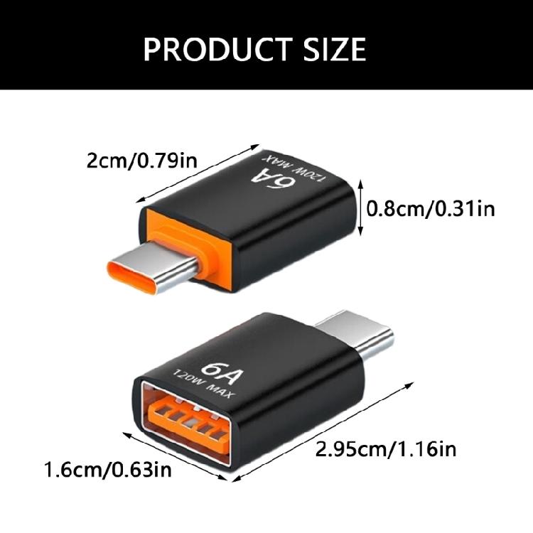 Metal Type C to USB 3.1 Adapter 10Gbps Pocket Charging Adapter Multiple Size Upgrades for Fast Data Transfer & Charging