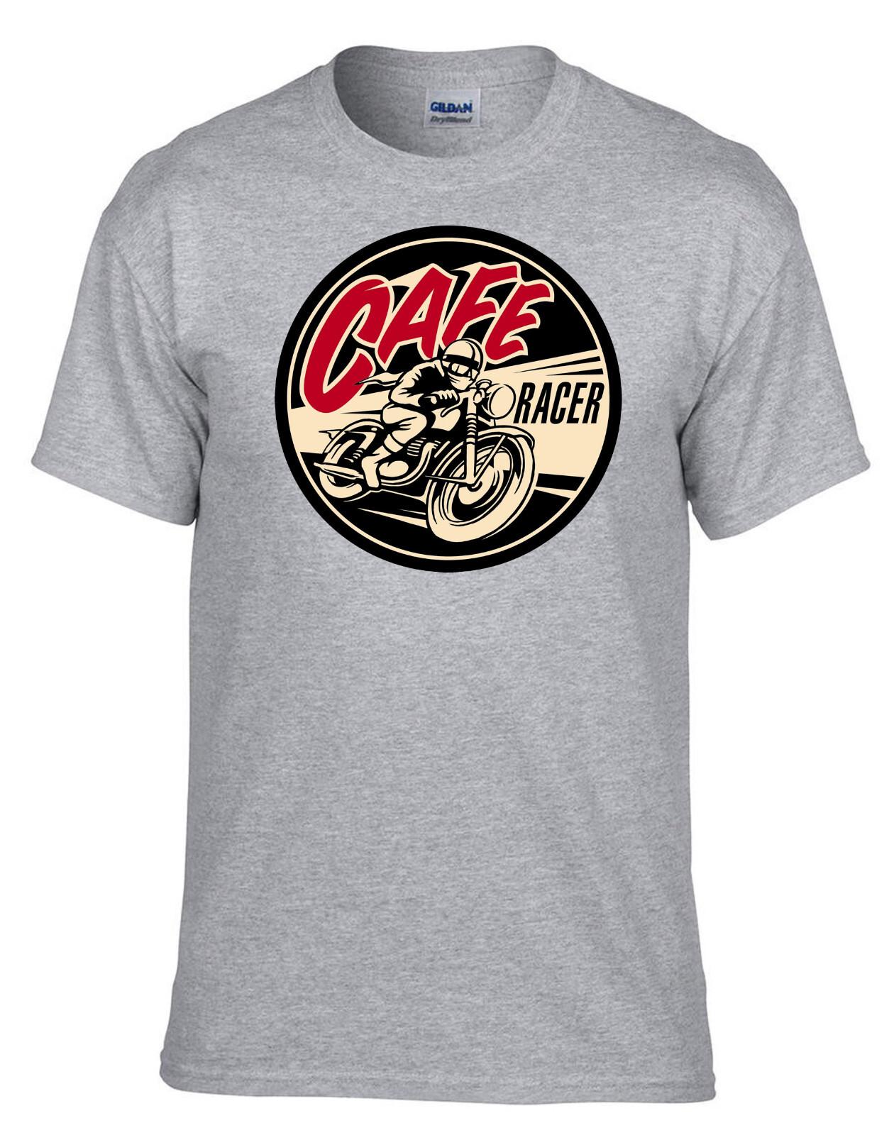

26 CAFE RACER motorcycle bike grey t-shirt -369_Grey- Unisex T-Shirt XXXXL