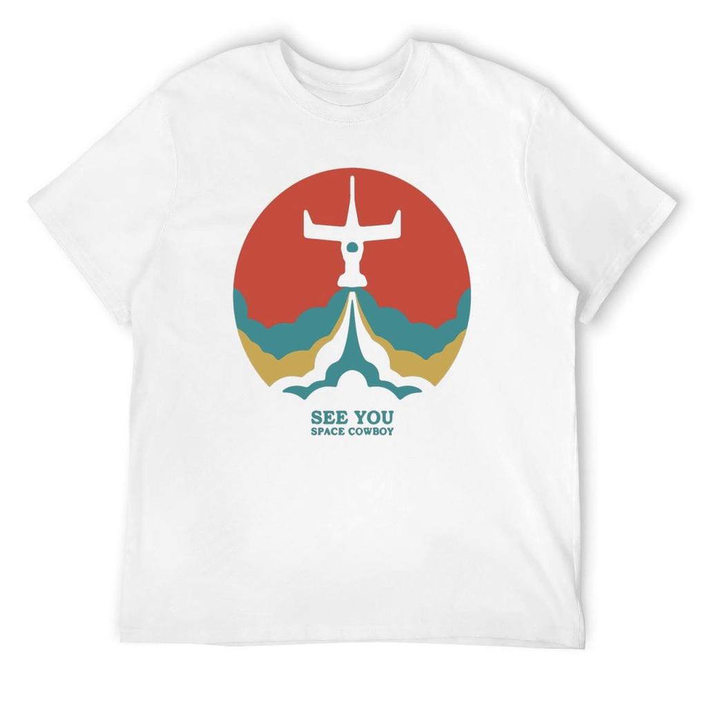Cowboy Space See You In Space Men T-Shirt Anime Stuff Shirts Graphic Tees Heavyweights Quick Drying Mens Graphic T-shirts