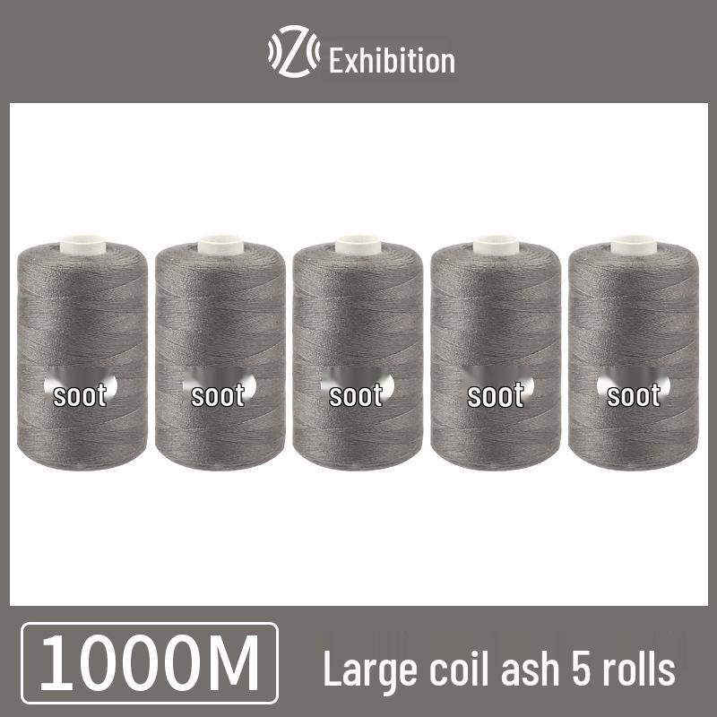 Polyester Sewing Thread - 1000 Yards for Garments & Crafts, Assorted Colors, Small Spool