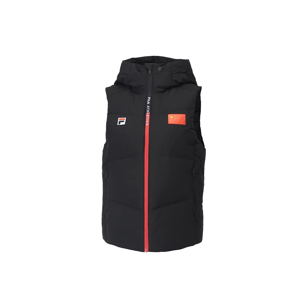 

FILA Letter Print Hooded Warm Vest Men vest A11M046973F-BK L