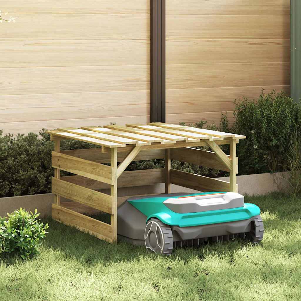 vidaXL Rasenmäher Garage Braun 84 x 80 x 56 cm braun
