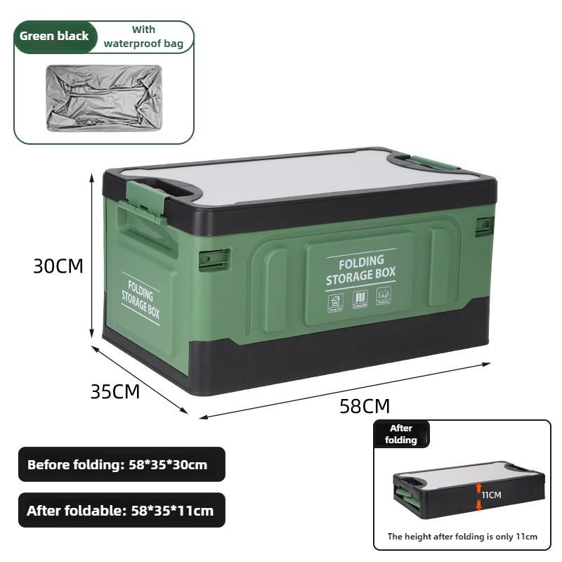 Outdoor Folding Storage Box, Multipurpose Organizer Box, Portable Large-capacity Camping Box, Car Trunk.