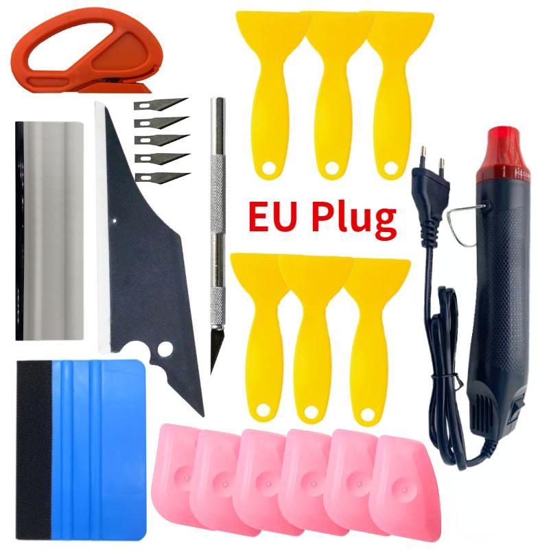 Car Wrapping Tools Kit Scraper Film Kits Felt Squeegee Hard Scraper Cutter Wrap Tool Window Tinting Tools Car Accessories