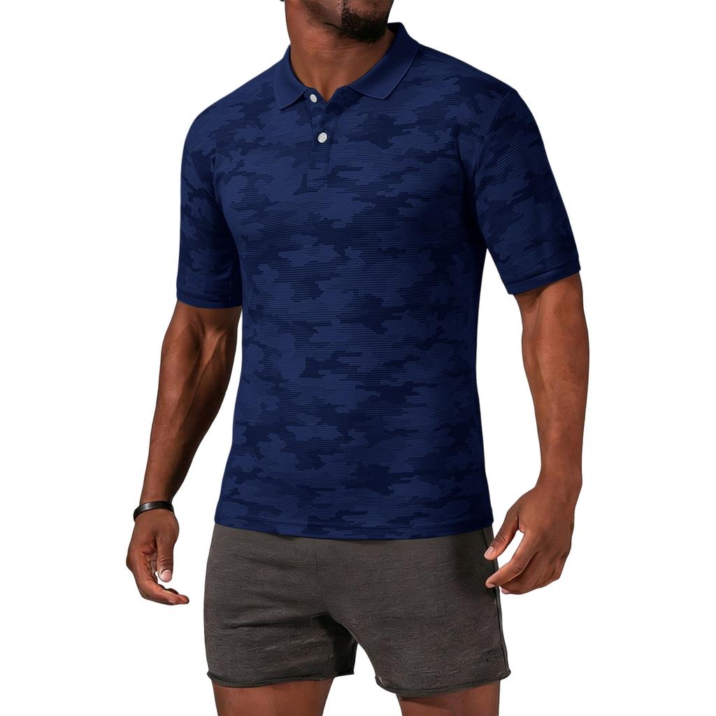 Men's Clothing Polo Shirt Mens T Shirt Mens Shirts Mens Tops Casual Short Sleeve Camouflage Print for Men's Fashion