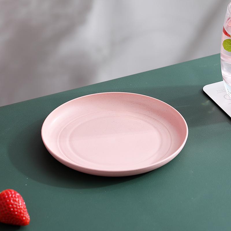 Set di 6 piatti in paglia di grano da 15 cm: Piatti per ossa, torte, caramelle, verdura, frutta, ravioli per uso domestico o da ristorante.