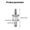 Fuel Non Return Check Valve 6/8/10/12mm Aluminium Alloy Petrol Fuel Line Way Aluminium 1 Way Fuel Line Check Valve Fuel System Fittings7