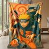 Naruto Printed Flannel Blanket Skin Friendly Warm Decorative Throw for Indoor Couch Bed Daily Use