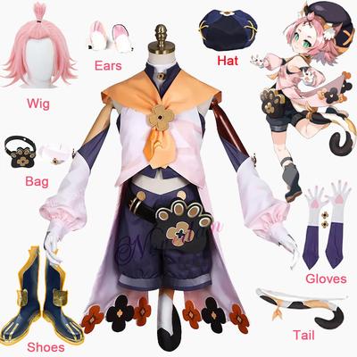 Anime   Mondstadt Diona Wig Uniform Shoes Outfit Games Cosplay Costumes