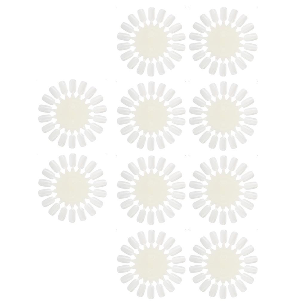 10Pcs set Nail Display Stand False Tips Nail Polish Gel Palette Nail Art Practice Card