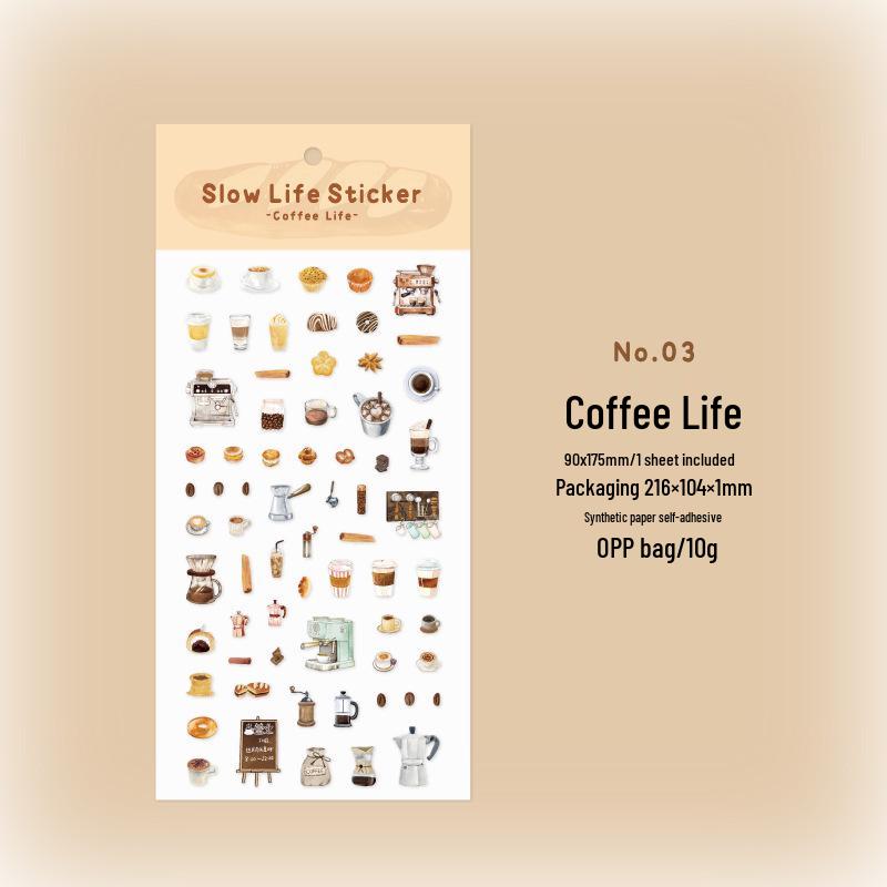 Twilight Plain Slow Life Vintage Journal DIY Decorative Phone Stickers