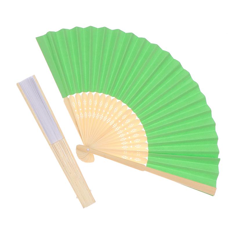 Folding Fan Hand Diy Chinese Folding Fan Wooden Bamboo Antiquity Folding Fan