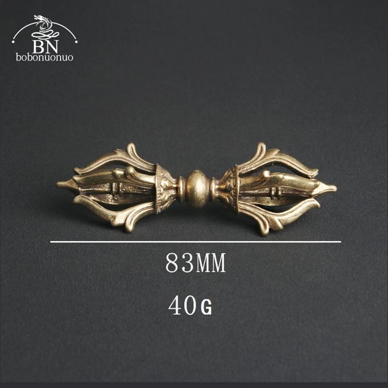 

Винтажная медная ваджра пестик фэн-шуй орнамент религиозная коллекция инструмент Будды украшения для дома античная латунь декор для стола