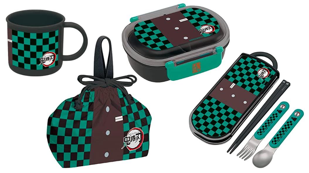 

Skater Demon Slayer Tanjiro Kamado Antibacterial Dishwasher Safe Soft Lid Tight Lunch Oval 360ml Trio Set Lunch Kimetsu Tanjiro Checkered Pattern зелёный