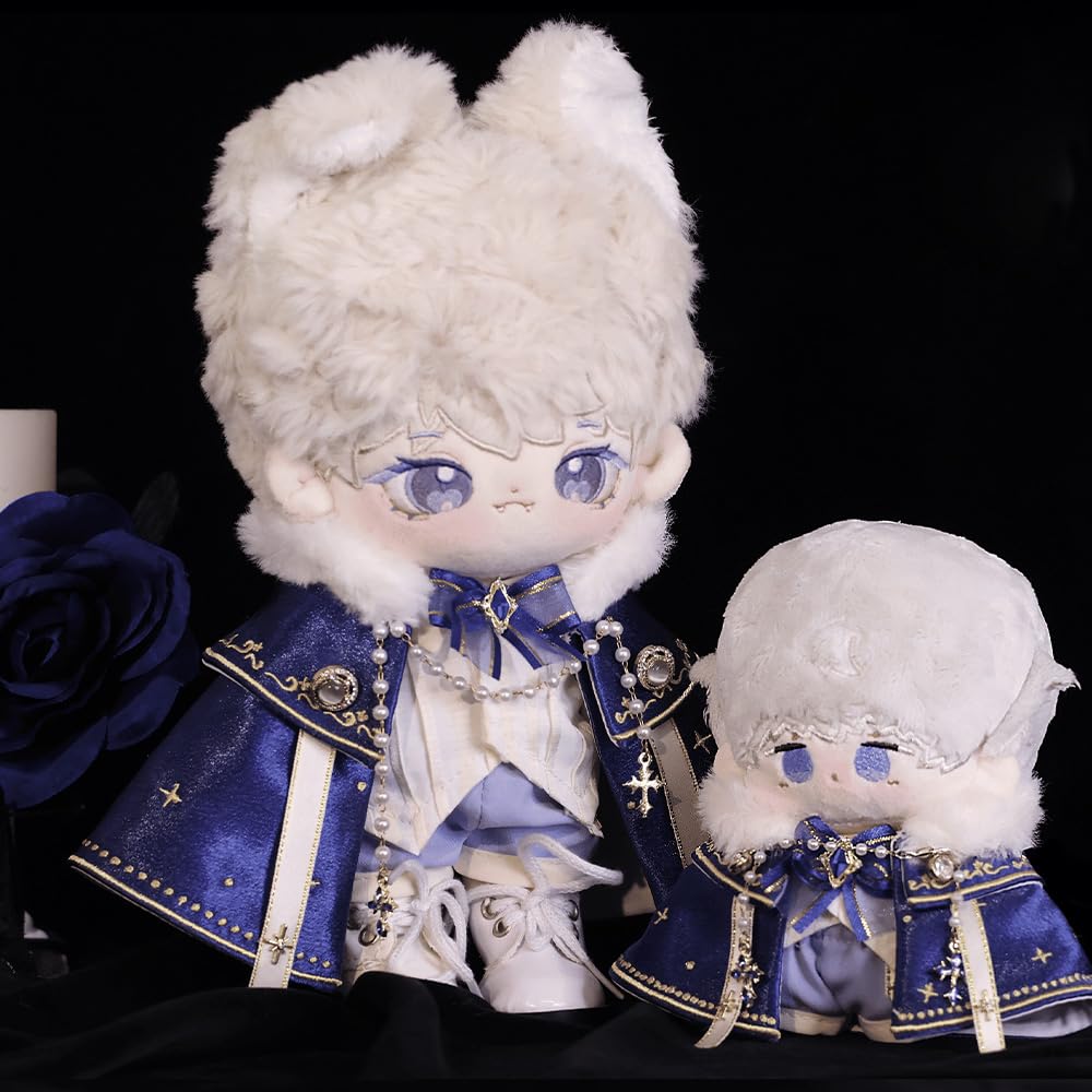 niannyyhouse Doll Clothes 10cm 20cm Blue Cape Suit with Shirt and Pants (10cm)