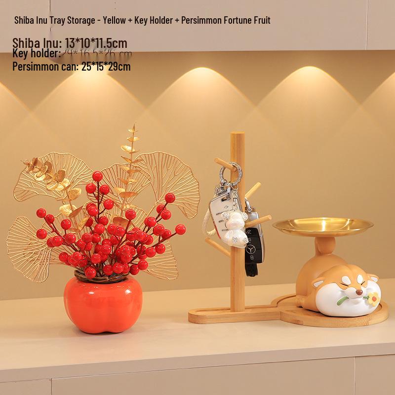 Shiba Inu Key Holder: Cute Hallway Ornament & Housewarming Gift