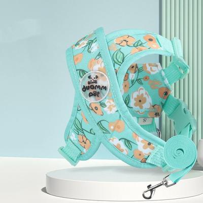Arnés Chaleco en Forma de X Ajustable a Prueba de Escape Transpirable Correas de Pecho para Cachorro Gato con Correa Correa Ligera para Guiar Cachorro
