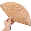 Small Bamboo Folding Fan for Men and with Openwork 42 Bamboo Japanese Traditional Heat Summer Tea Brown [Milisten] Women, Compact, Ultra-lightweight,