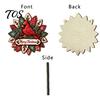 Rustic Xmas Wall Plaque Christmas Wooden Hanging Sign, Decorative with Hemp Rope, 2D Gift for Friends Flat Tree Pendant Holiday Home Door Fireplace