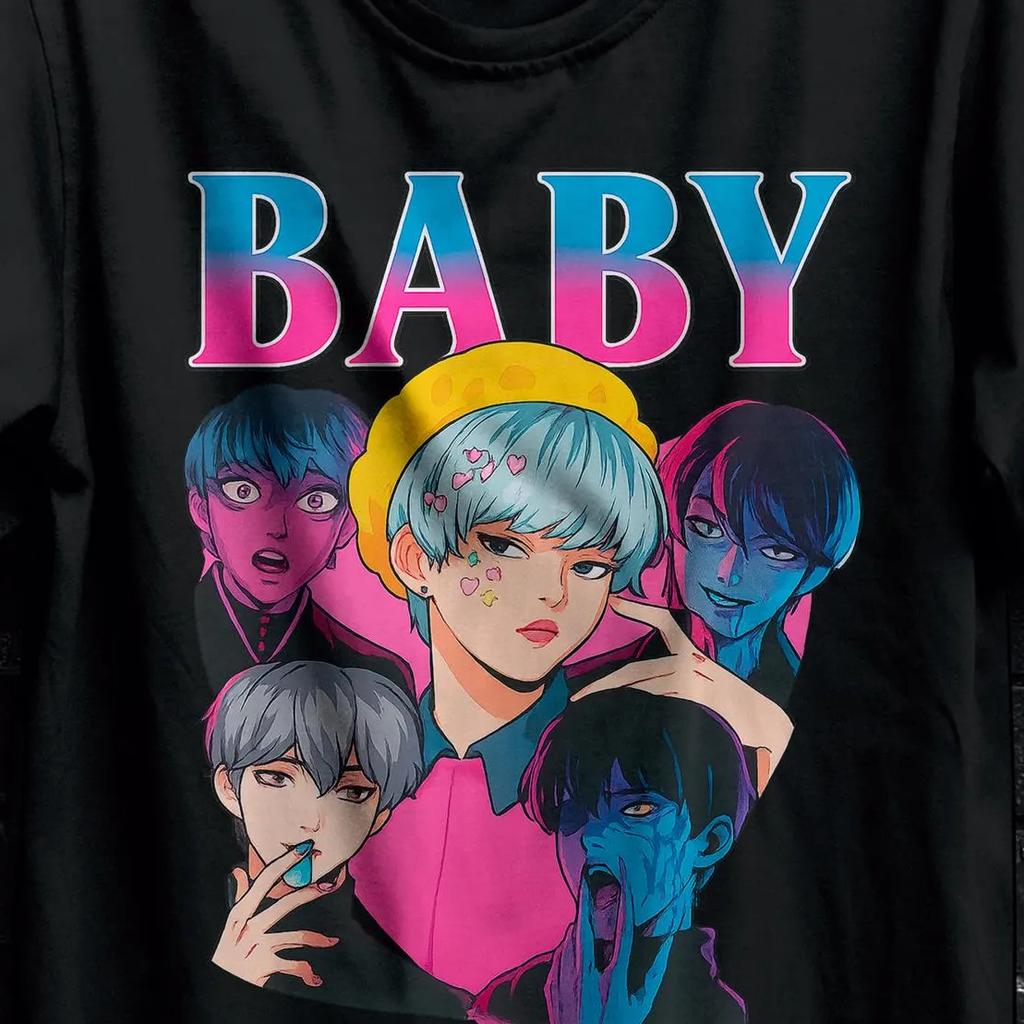 2025 Summer Saja Huntrix Kpop Demon Hunters 100% Pure Cotton Printed T-shirt Men Casual Street Hip Hop Oversized Y2k Trendy Y2k