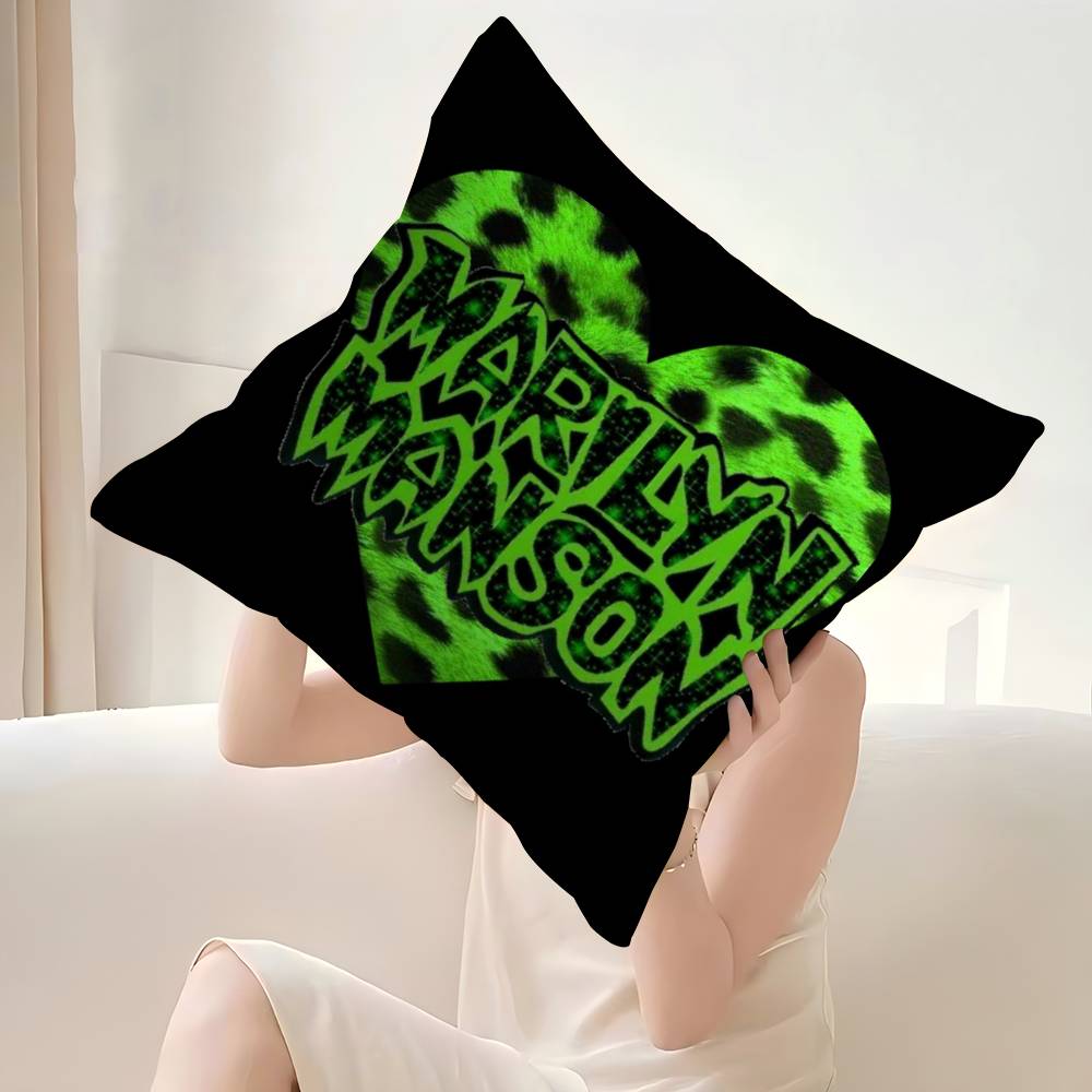 Classic Rock Band M-Marilyn M-Manson Cushion Cover Decorative Pillow Sofa Home Decor case pillow cases