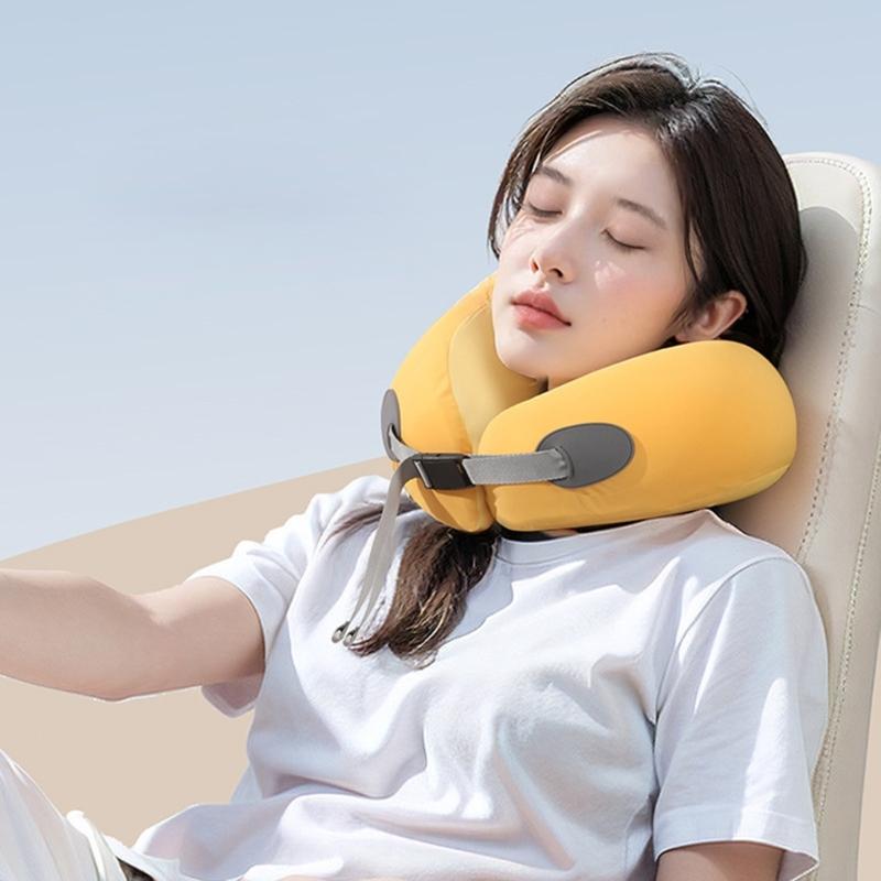 Memory Foam Travel Neck Pillow for Head and Neck Support Soft U Shape Cushions for Airplanes Car Home Office