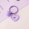 Keychain Set Candy Keyrings Chain Gitfs girls Colorful Decorative Pendant Resin Key Holder Heart Ring DIY Jewelry Accessories