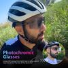 Kapvoe Photochromic Cycling Glasses Silver Lens Sunglasses Multi Color Men Women Bike Outdoor Eyewear Riding Driving Running