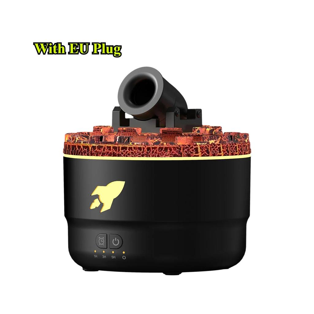 Creative Volcanic Crack Light Artillery Air Humidifier Aromatherapy Diffuser for Car Home Ring Spray Electric Aroma Diffuser